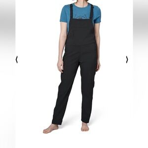 Women's Black Overalls- Flylow Life Bibs